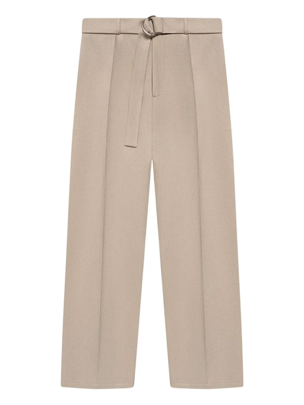 Manière De Voir belted pressed-crease trousers | Neutrals | Image 1