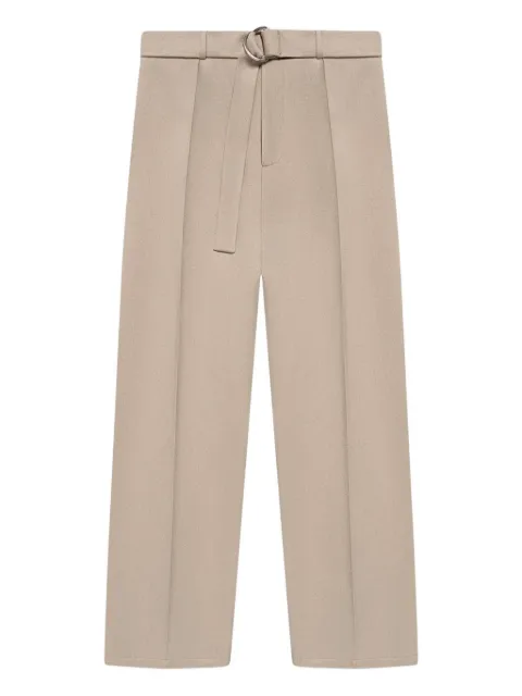 Manière De Voir belted pressed-crease trousers