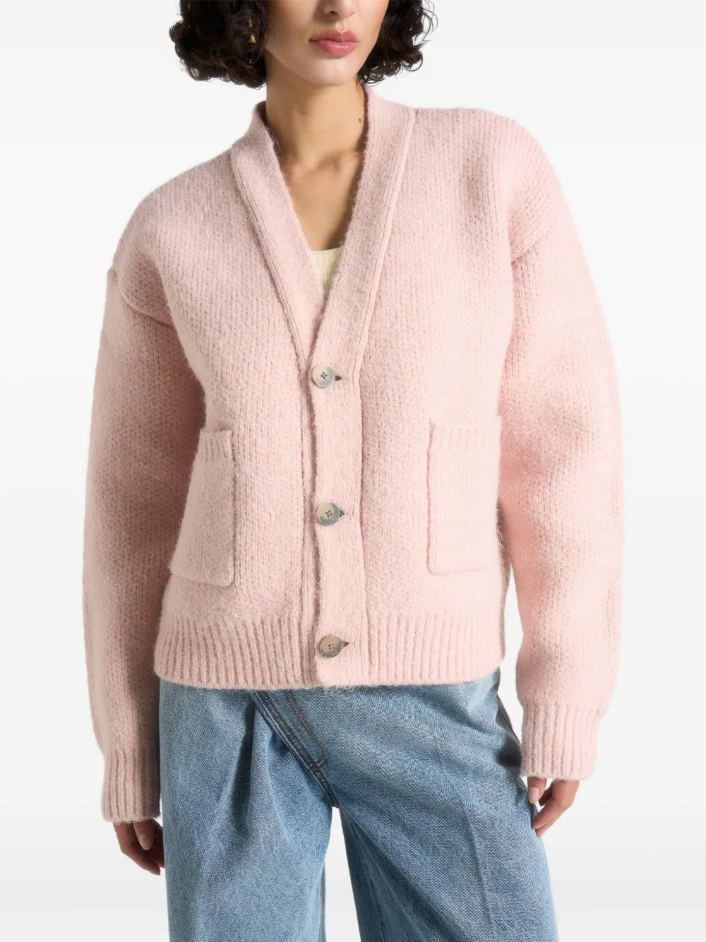 Manière De Voir patch-pocket cardigan | Pink | Image 1