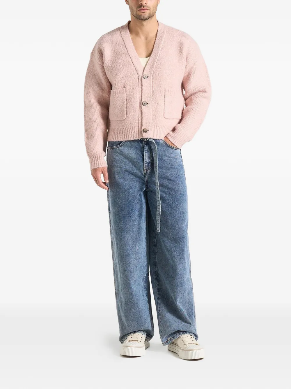 Manière De Voir Charlie gebreid vest Roze