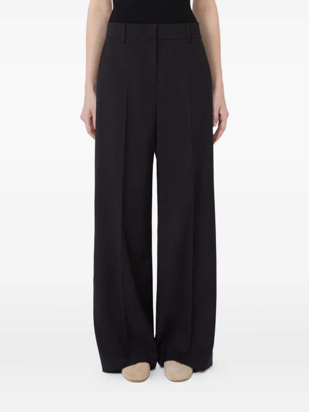 Weekend Max Mara Visivo palazzo broek Zwart