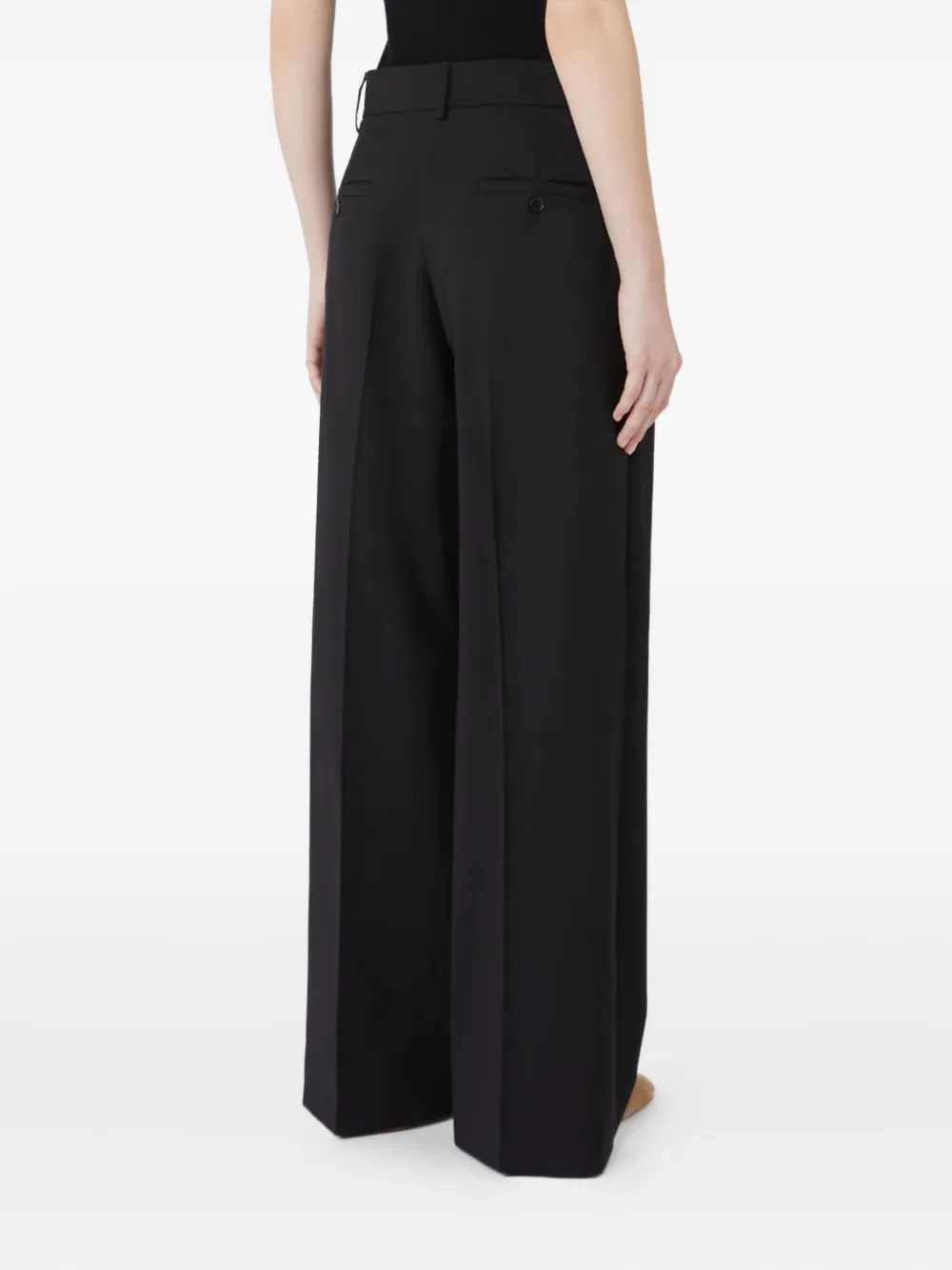 Weekend Max Mara Visivo palazzo broek Zwart