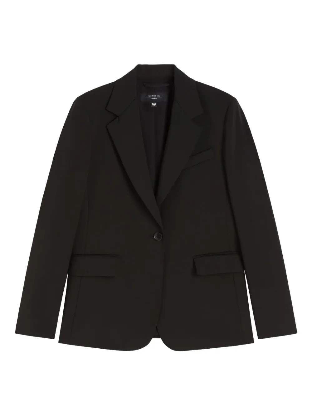 Weekend Max Mara single-breasted notched-lapel blazer Zwart