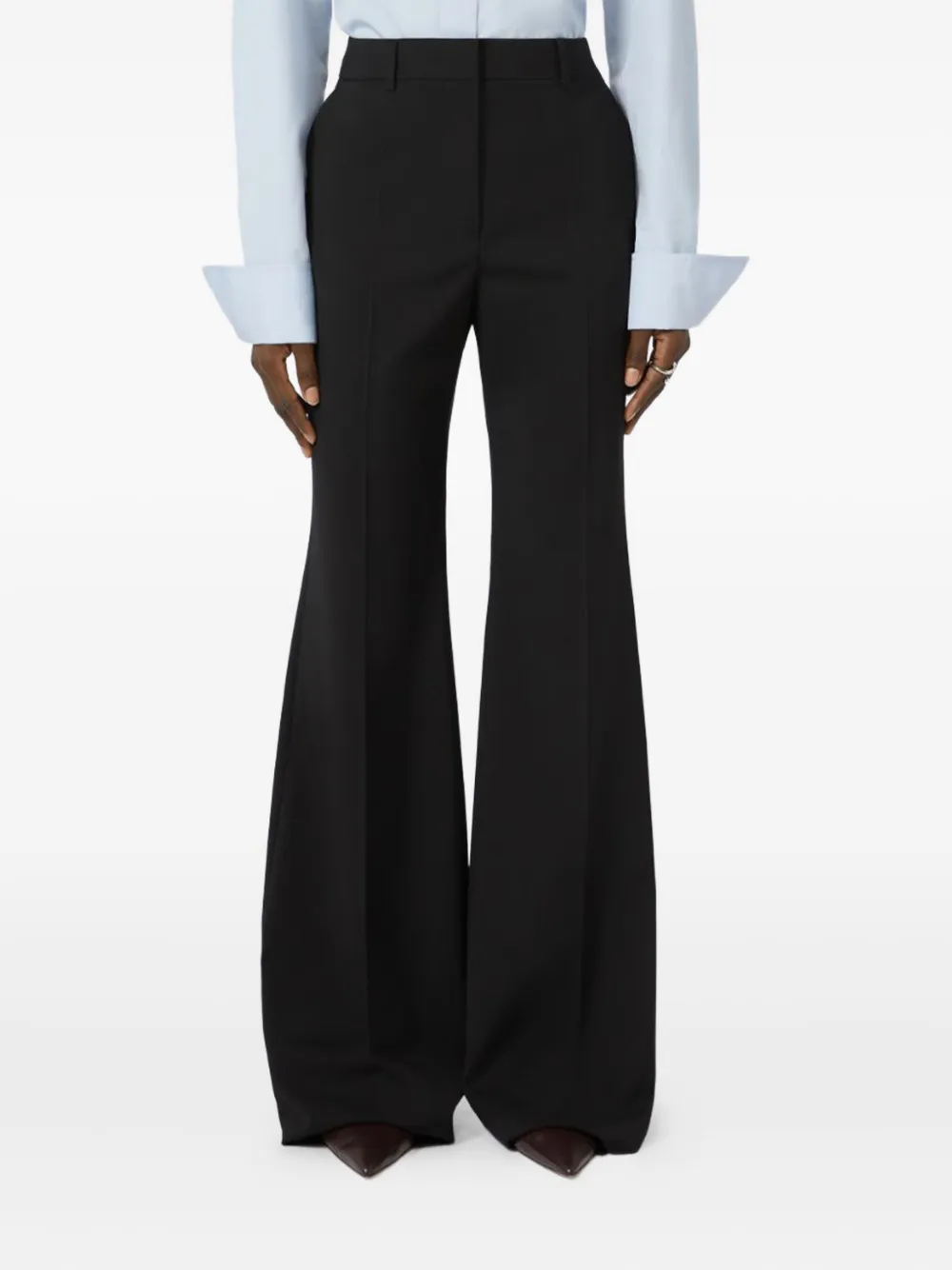 Sportmax Flared Stretch Wool Trousers