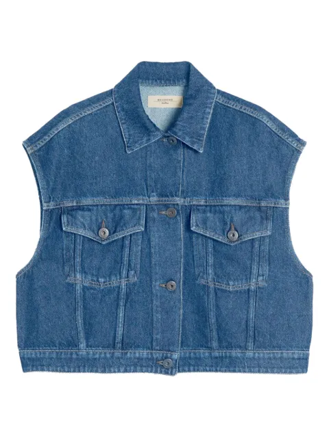 Weekend Max Mara Mappa denim buttoned gilet