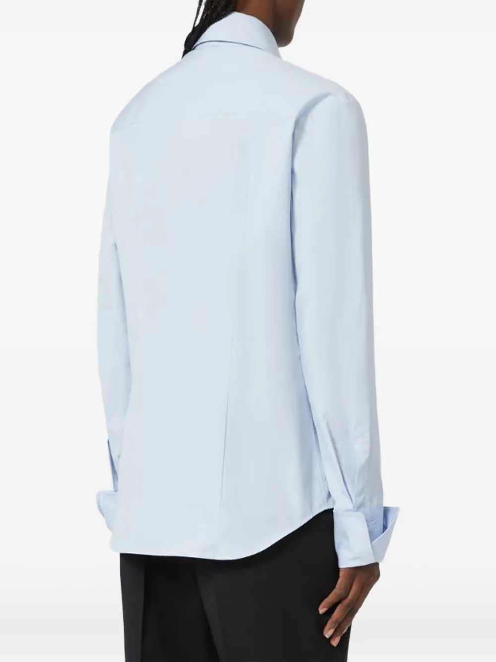 Sportmax poplin cuffs shirt Blauw