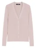 Weekend Max Mara Gabriel ribbed V-neck cardigan - Pink