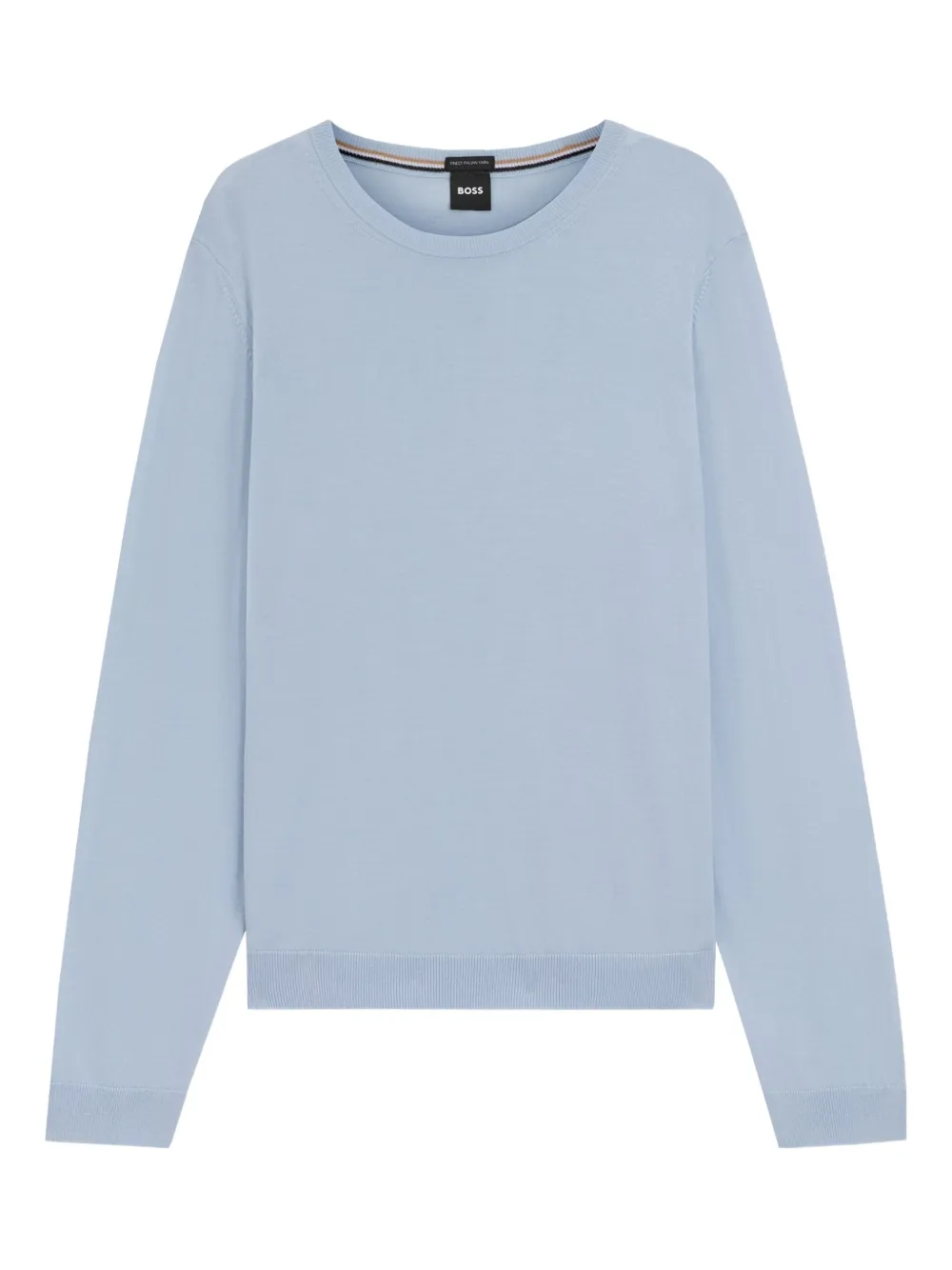 Hugo Boss Long-sleeved Sweatshirt In Blue