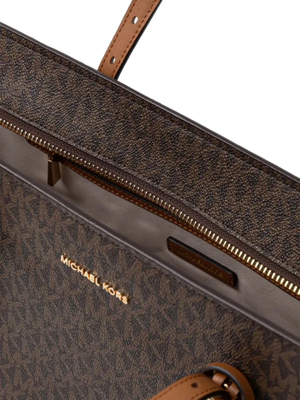 Michael Kors Sac Cabas à Motif Monogrammé Marron FARFETCH TN