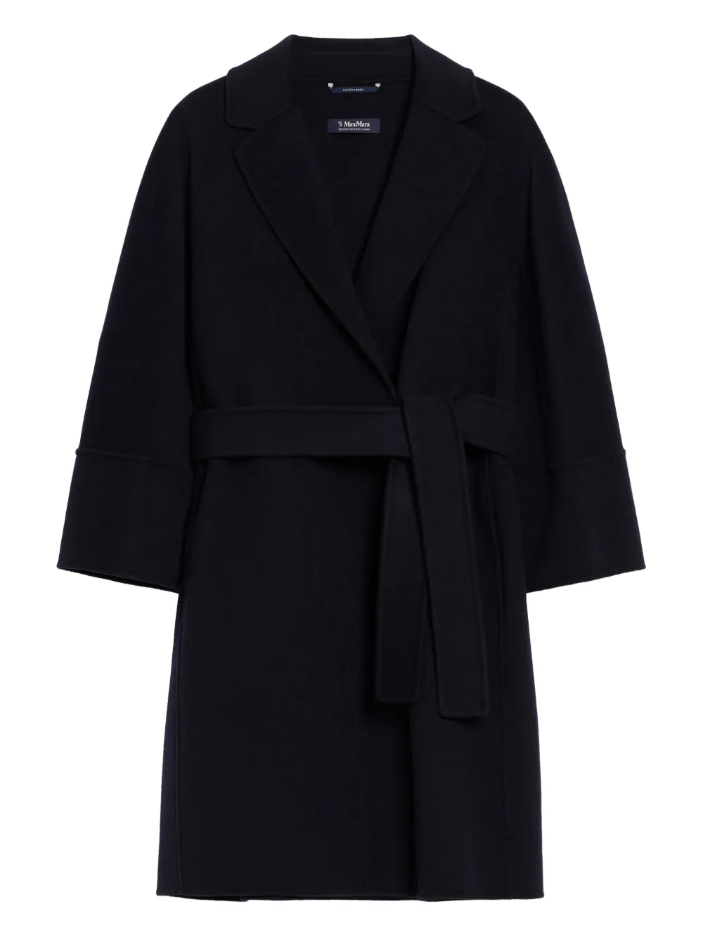 'S Max Mara Arona belted double-faced wool coat Blauw