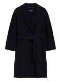 'S Max Mara Arona belted double-faced wool coat - Blue