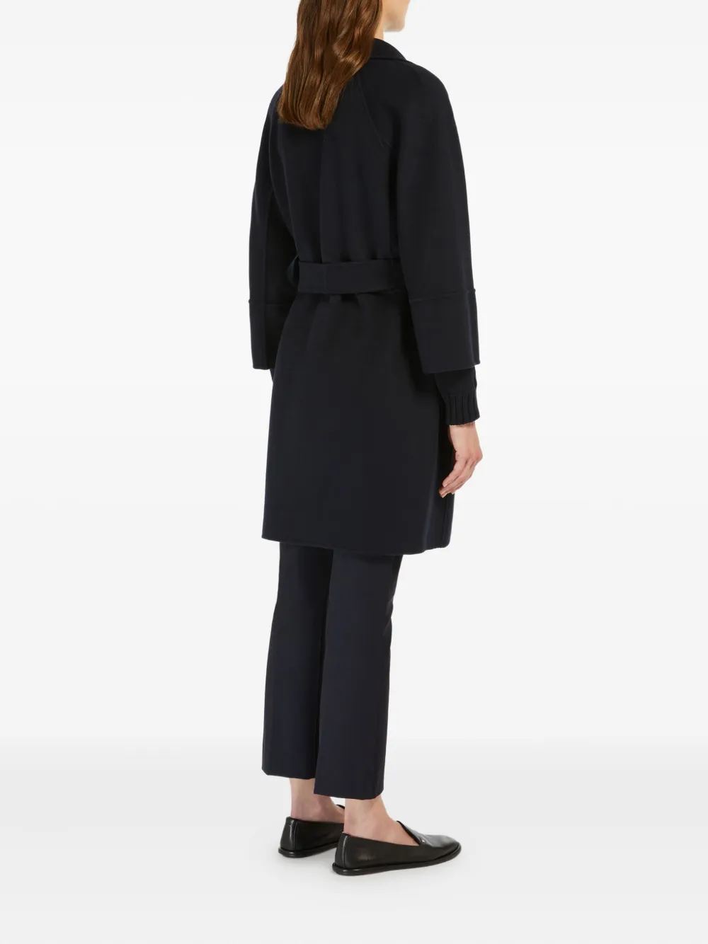 'S Max Mara Arona belted double-faced wool coat Blauw