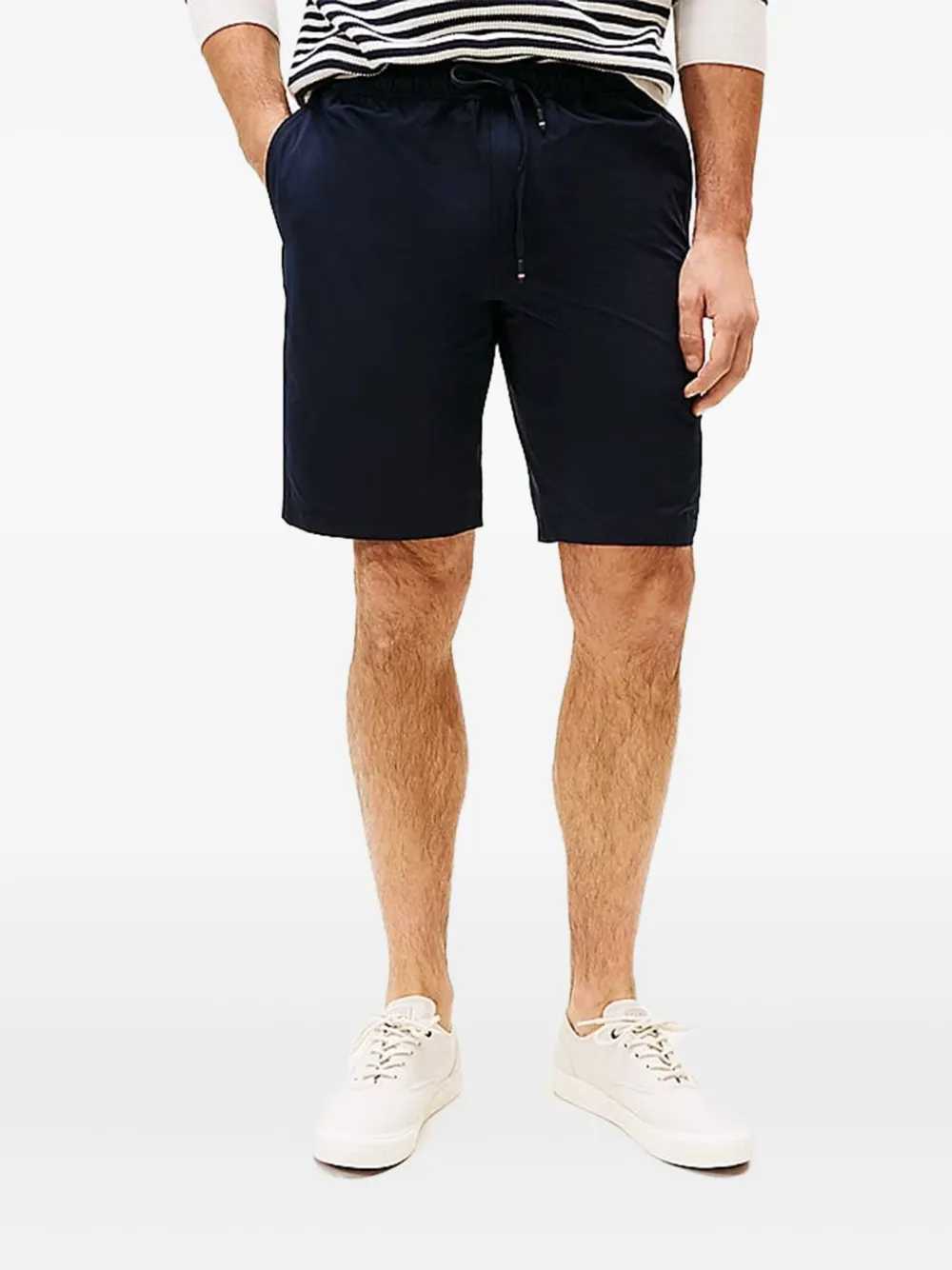 Tommy Hilfiger Shorts met elastische taille en trekkoord Blauw