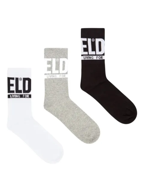 Diesel logo-detail socks (pack of three)