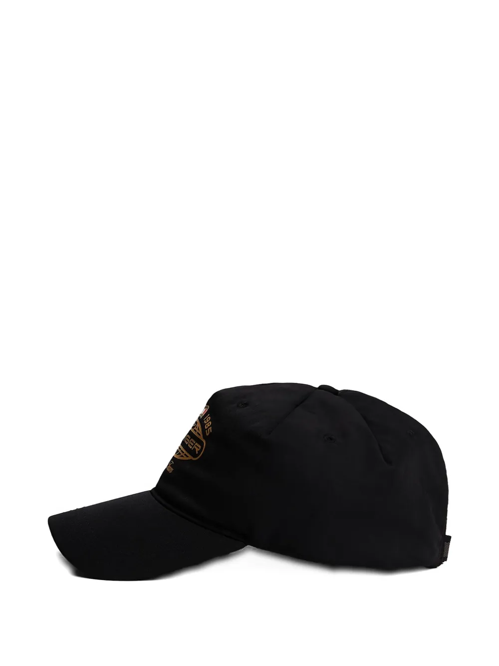 Tommy Hilfiger Mens Black F1 Movie Embroidered Cotton Cap In Black