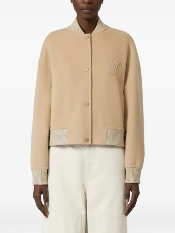 Weekend Max Mara パッチディテール ウールブレンドジャケット Weekend Max Mara パッチディテール ウールブレンドジャケット