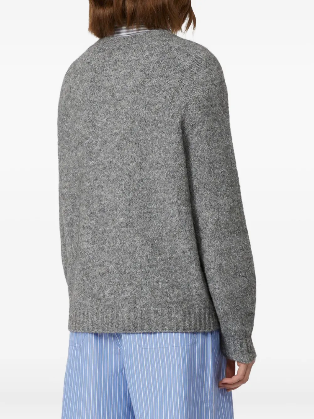 Weekend Max Mara Trui met raglan mouwen en geribbelde afwerking Grijs