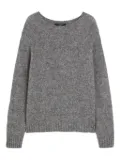 Weekend Max Mara raglan-sleeve ribbed-hem jumper - Grey