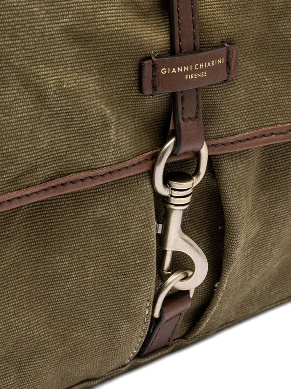 GIANNI CHIARINI leather shoulder bag Groen