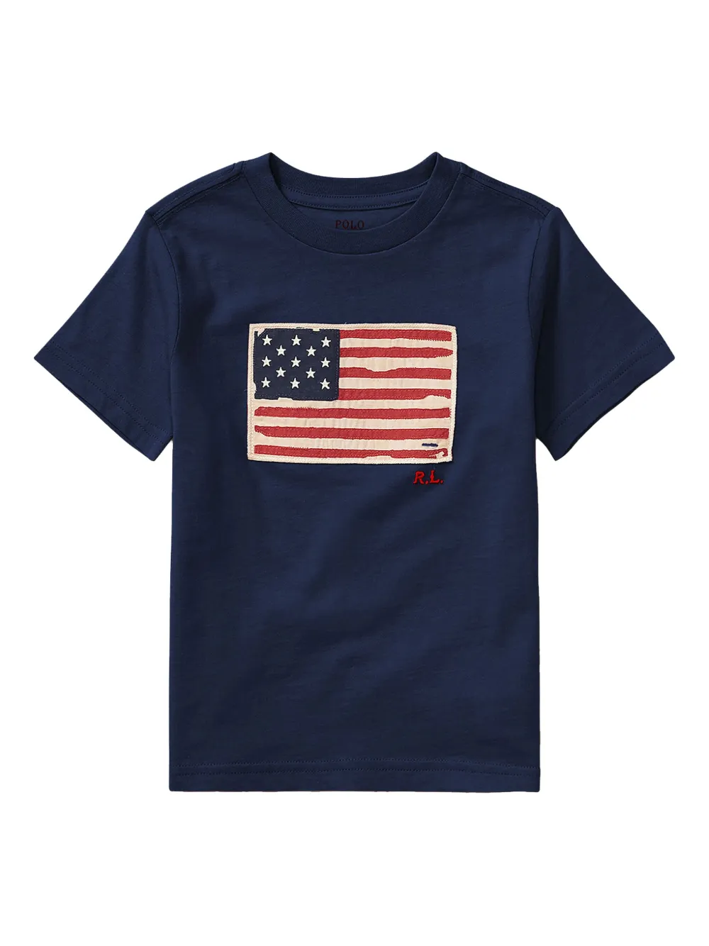 POLO RALPH LAUREN KIDS logo-print T-shirt Blauw