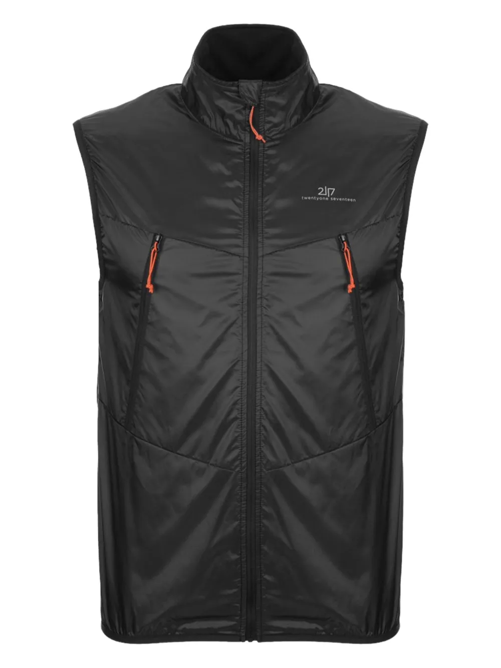 2117 of Sweden zip-front panelled vest | Black | Image 1