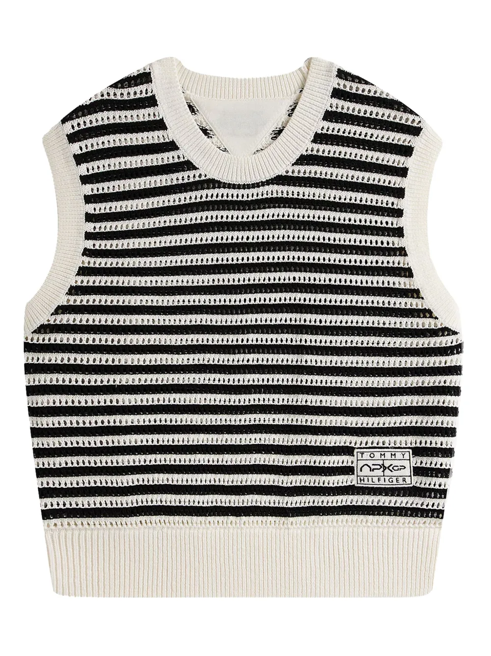 Tommy Hilfiger Striped Sleeveless Sweater