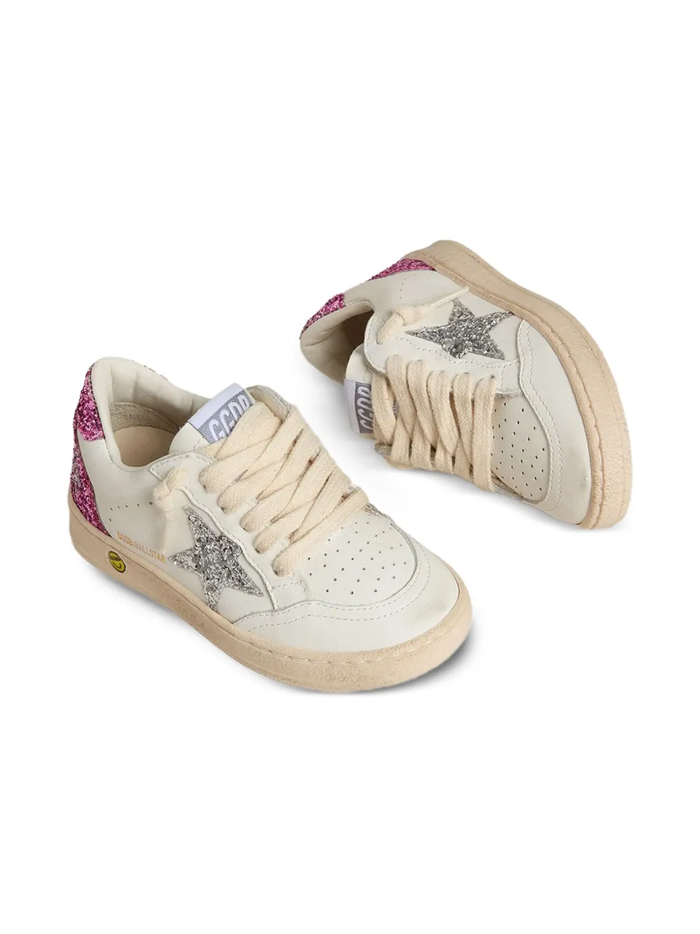 Golden Goose Kids Young Ball Star glitter-star trainers | Baby Boy Shoes | Image 2