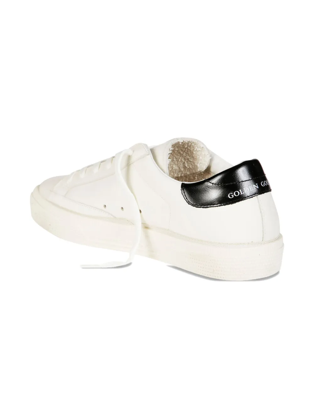 Golden Goose Kids May leather sneakers White
