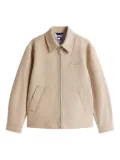 Tommy Hilfiger embroidered zip-front jacket - Neutrals