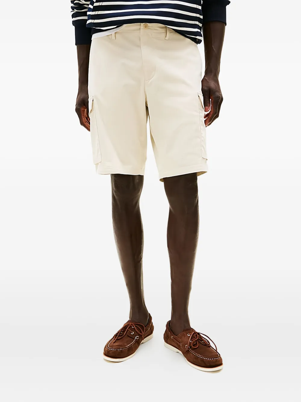 Tommy Hilfiger Harlem 1985 katoenen shorts met cargo zak Beige