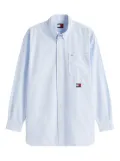 Tommy Hilfiger striped patch-pocket shirt - Blue