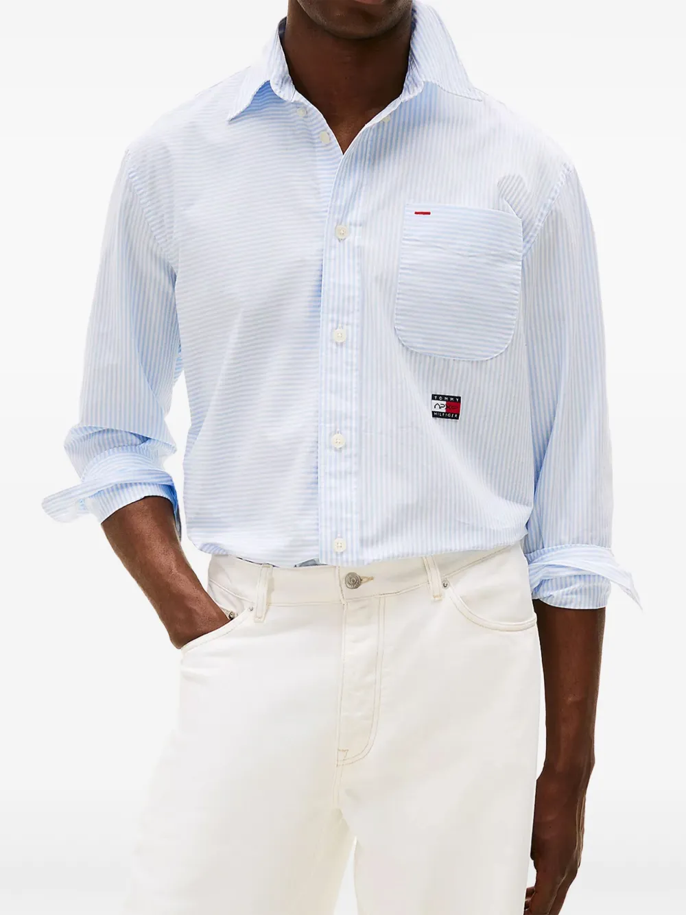 Tommy Hilfiger striped patch-pocket shirt | Image 2