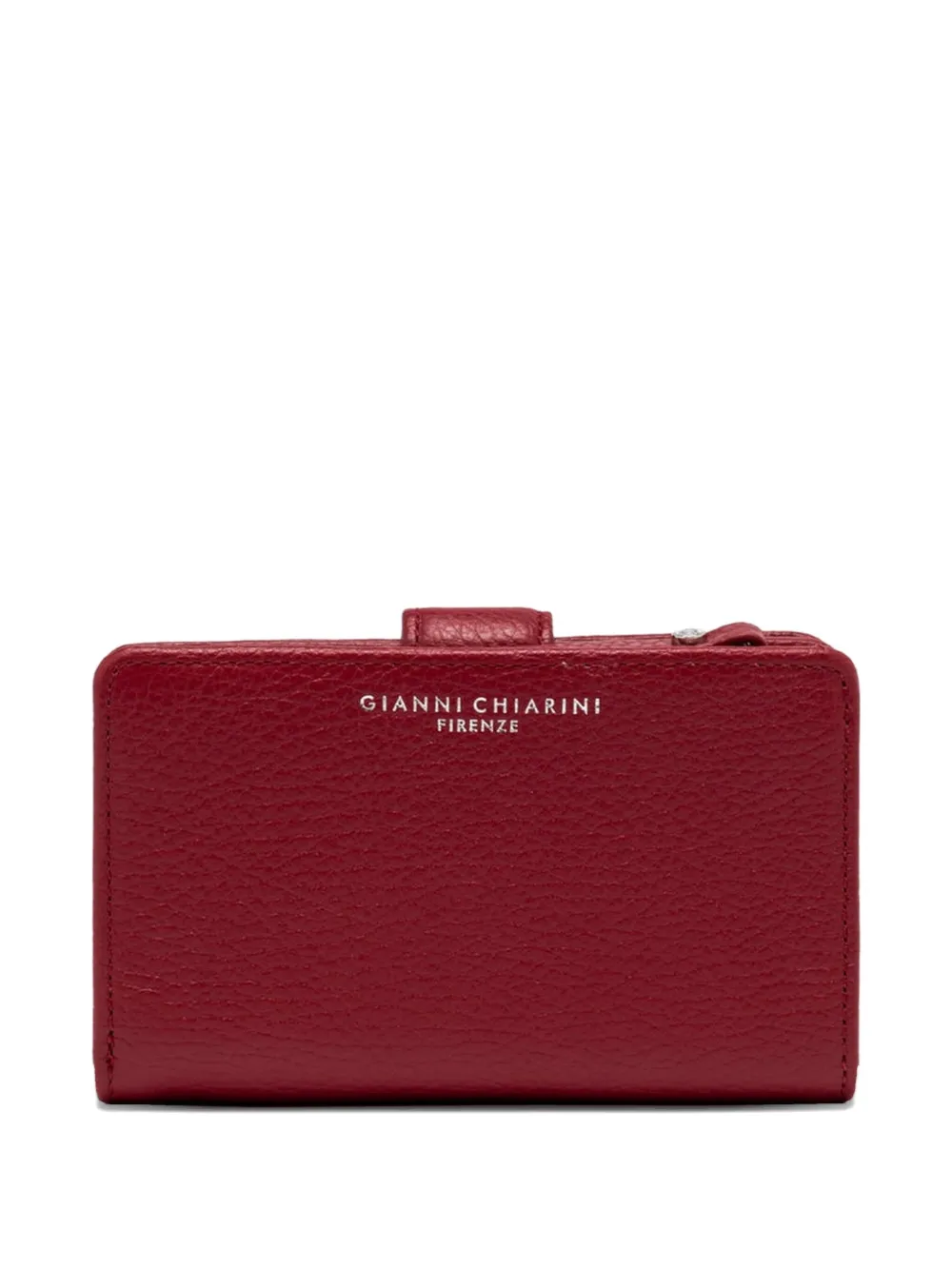 Gianni Chiarini Dollaro Flap-button Wallet In Red