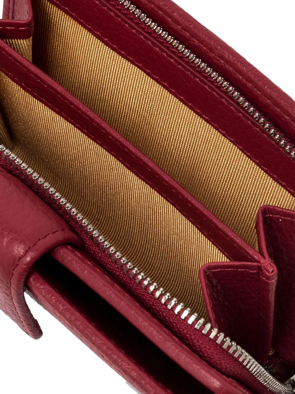 Gianni Chiarini Dollaro Flap-button Wallet In Red