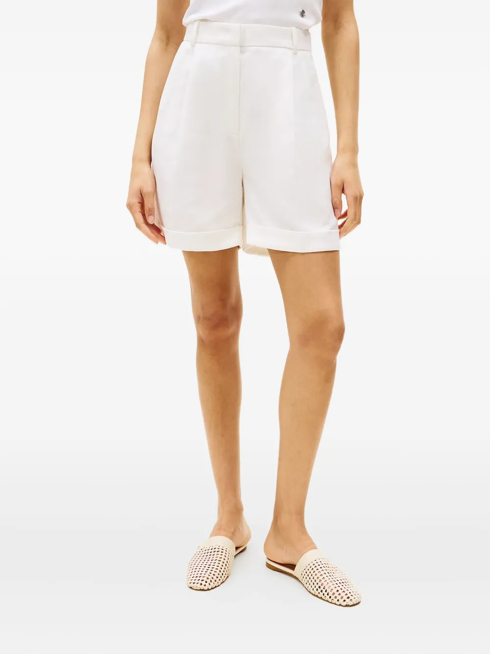 Tommy Hilfiger High waist shorts Beige