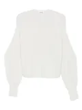P.A.R.O.S.H. button-detailed ribbed jumper - White