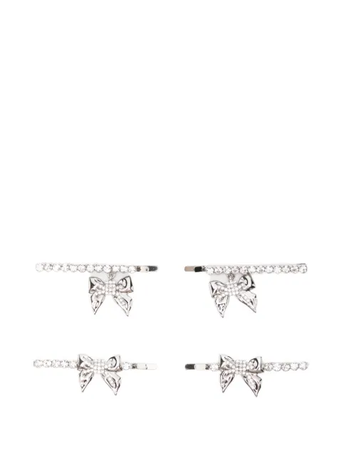Alessandra Rich bow-embellished hair clips