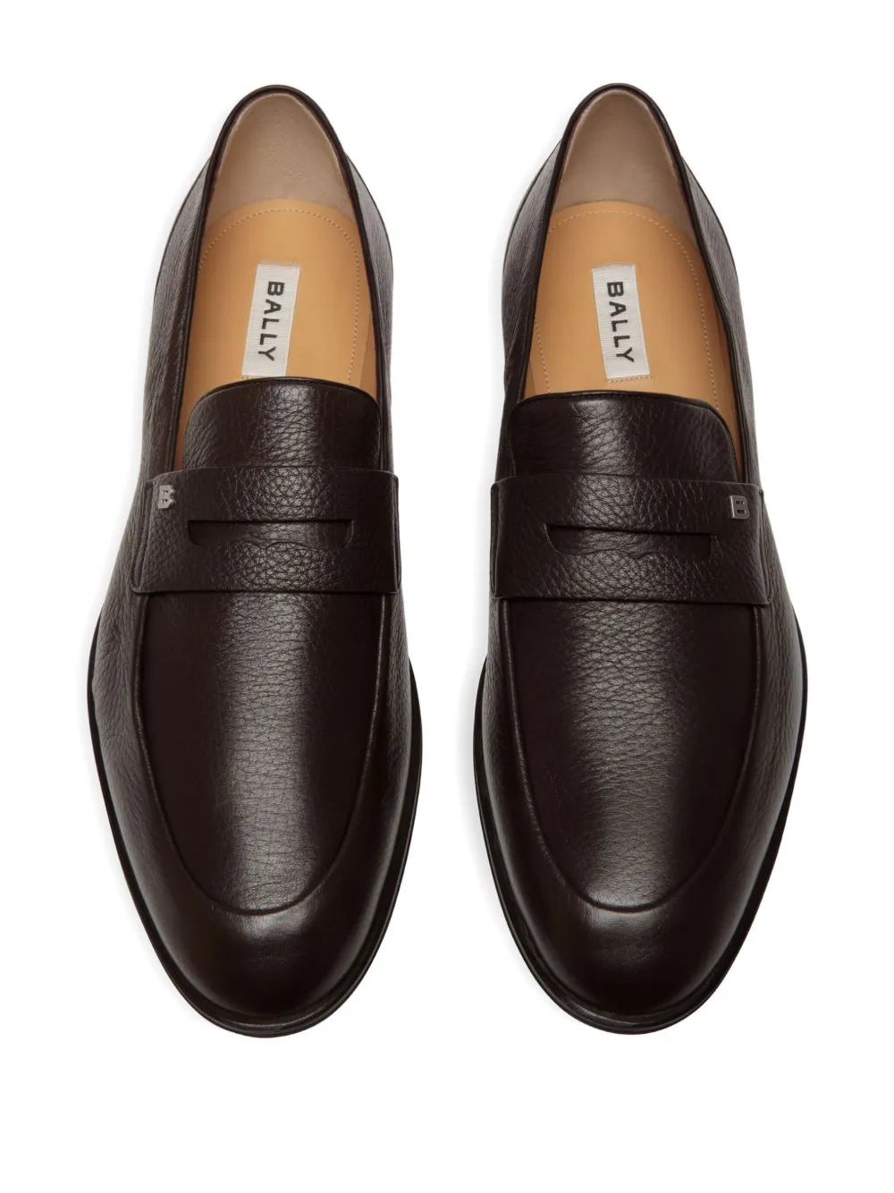 Bally Westminster loafers van bewerkt leer Bruin