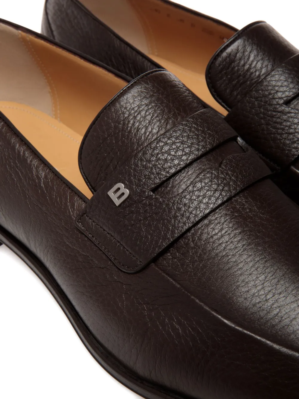 Bally Westminster loafers van bewerkt leer Bruin