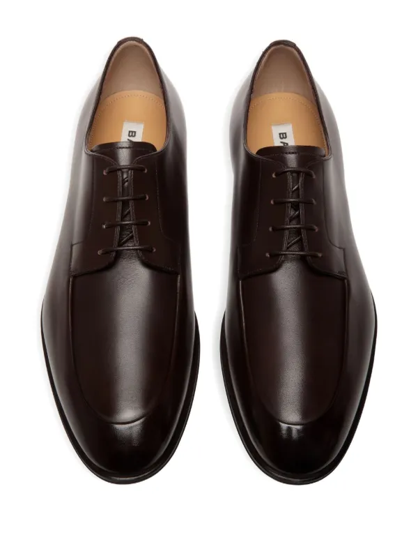 Bally Brown Leather Derby Lace-Up Dress Shoes Shop Bally Pathy Lace-Up Derby Shoes on Sale at BeyondStyle  main image 4