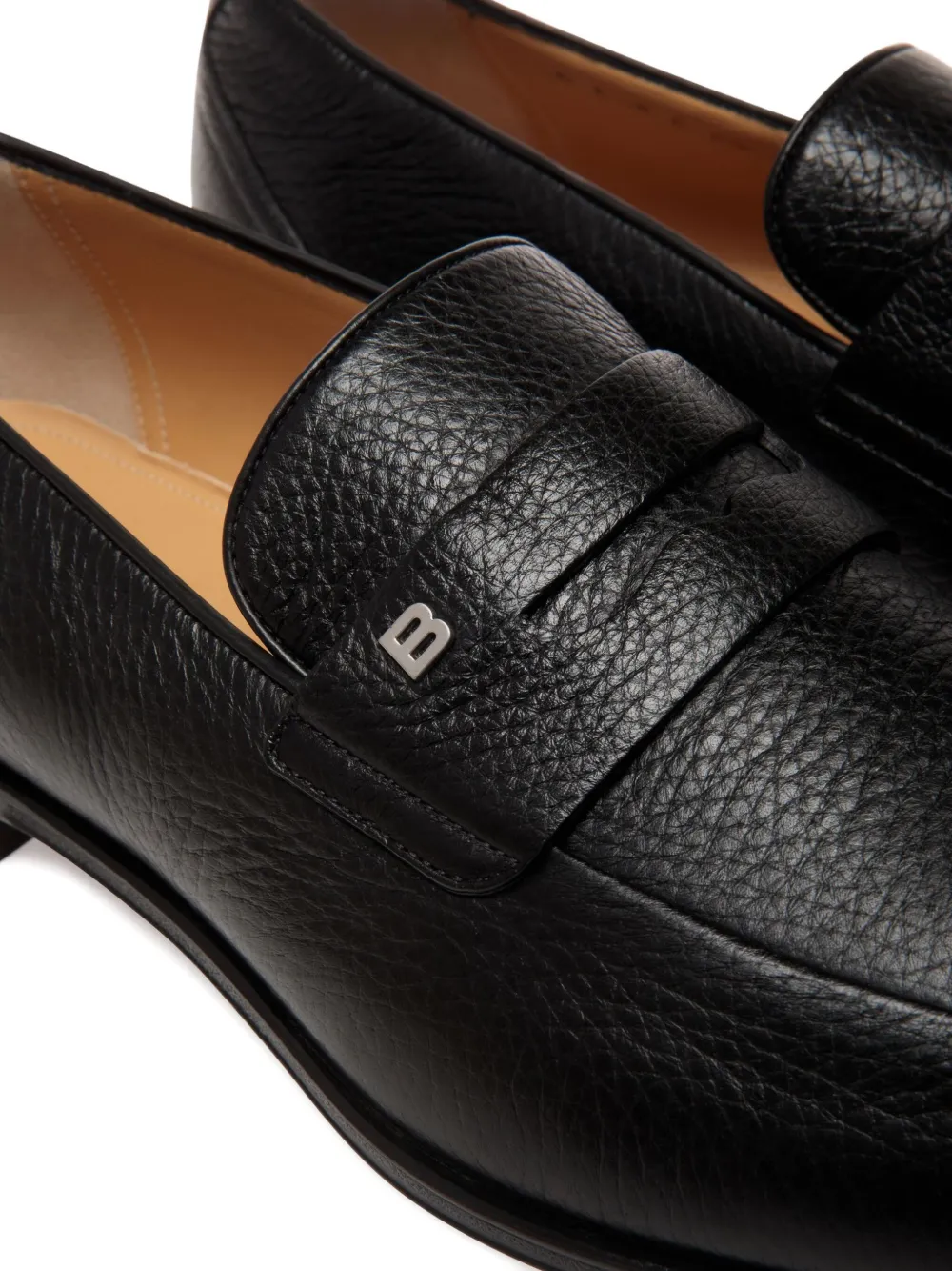 Bally Westminster grained-leather loafers Black