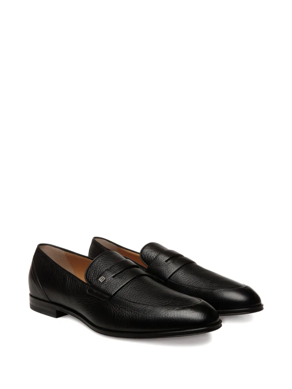 Bally Westminster loafers van bewerkt leer - Zwart