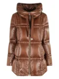 Herno zip-up padded coat - Brown