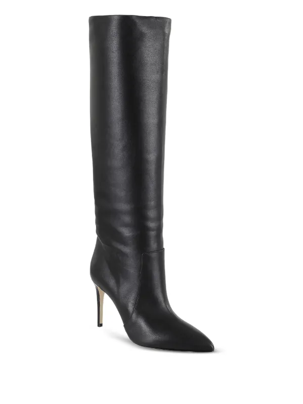 Paris Texas Leather pointed-toe knee-high Boots Black FARFETCH PH