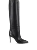 Paris Texas leather pointed-toe knee-high boots - Black