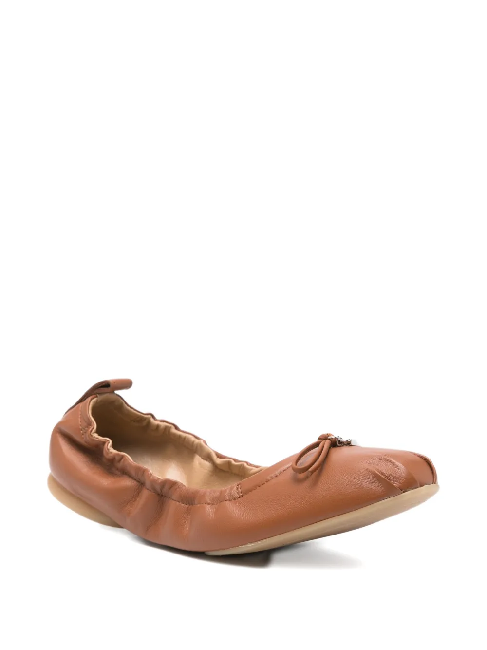 Hogan leather ballet flats Brown