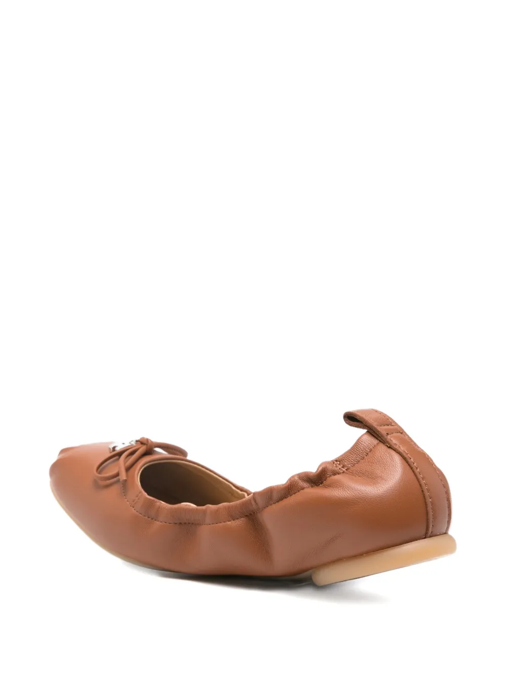 Hogan leather ballet flats Brown