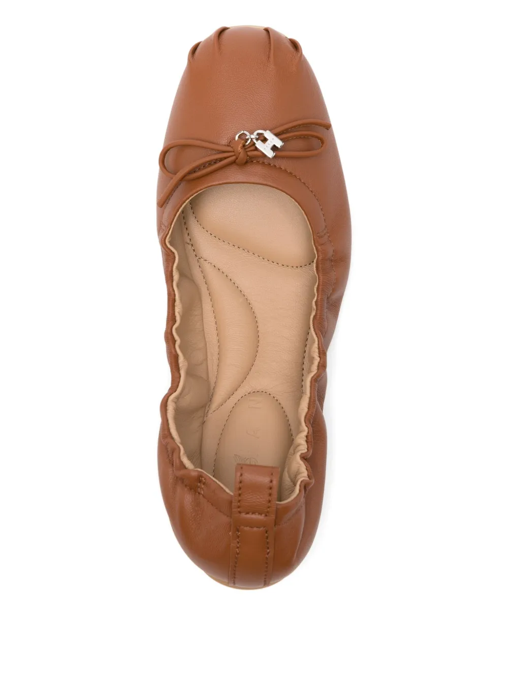 Hogan leather ballet flats Brown