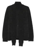 MM6 Maison Margiela buttoned tie-neck cardigan - Grey