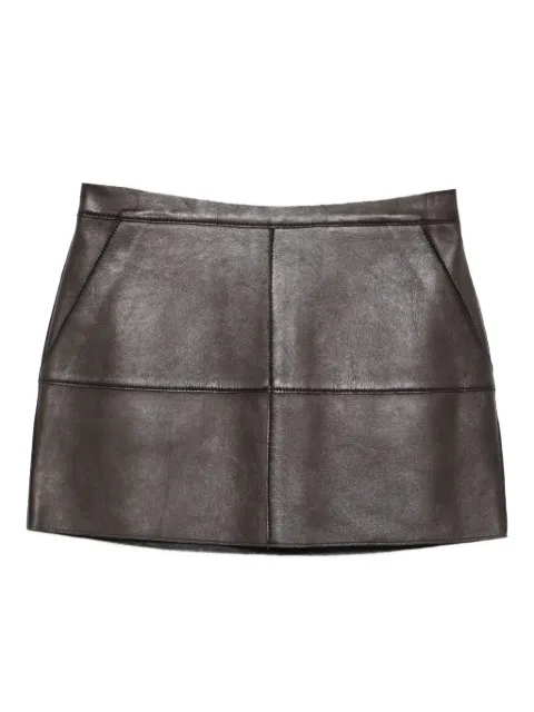 P.A.R.O.S.H. leather mini skirt